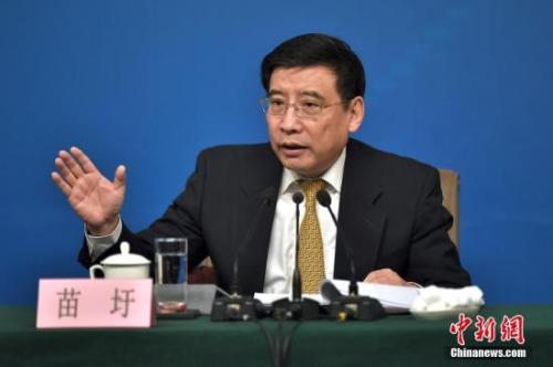 資料圖：苗圩。<a target='_blank' href='http://www.chinanews.com/'>中新社</a>記者金碩攝